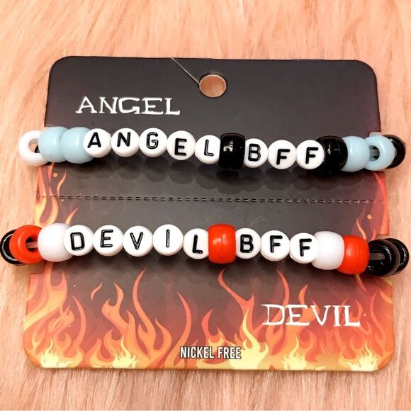 Hot Topic Angel & Devil BFF Kandi Bracelets - Picture 2 of 4